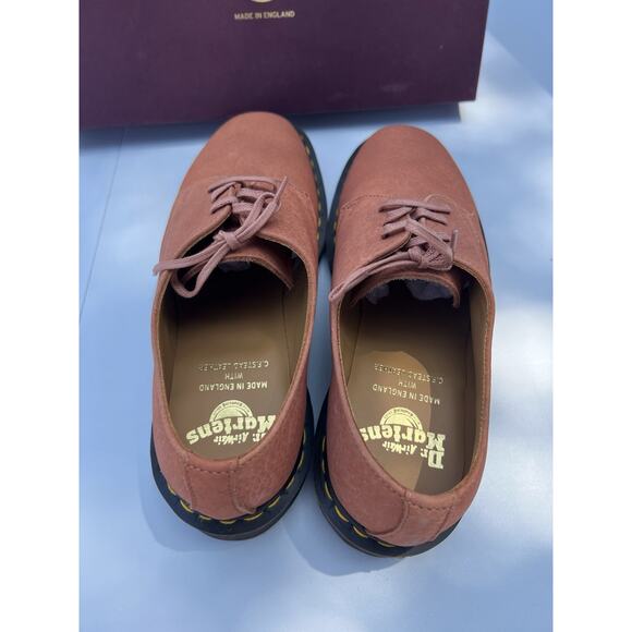 Dr. Martens 1461 MADE IN ENGLAND STEADS LEATHER OXFORD SHOES PINK/SALMON MENS 8 main image 6